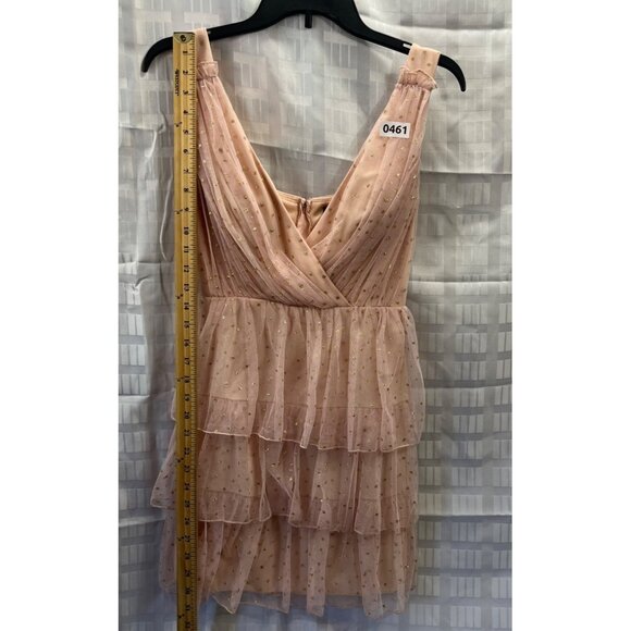 CITY TRIANGLES WOMEN/ YOUNG GIRLS DRESS SIZE 1COLOR ORANGE MELON CAP SLEEVE - Picture 4 of 13